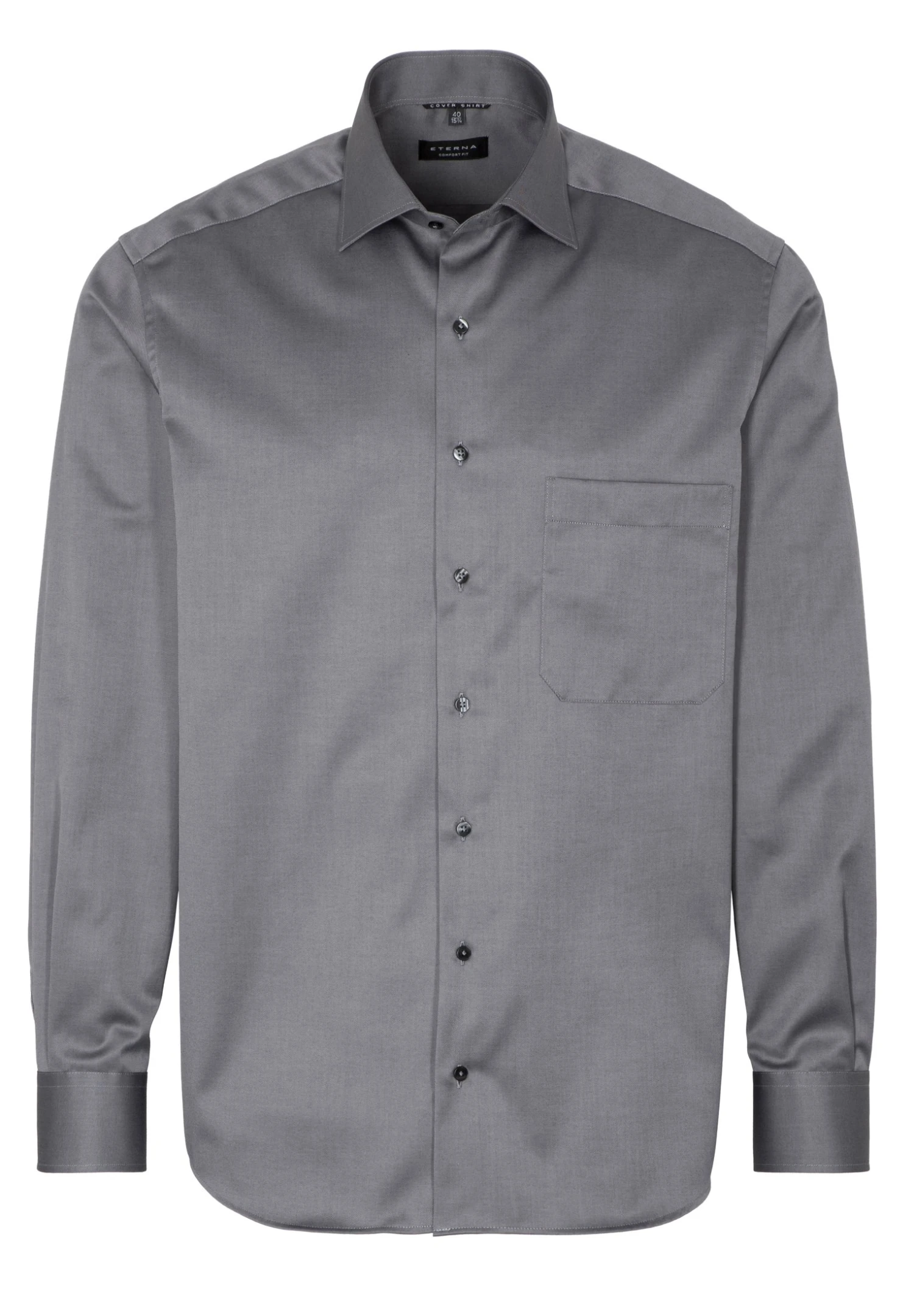 Eterna Langarm Comfort Fit - Zakelijk Overhemd - Steingrau 6 Eterna Langarm Comfort Fit - Zakelijk Overhemd - Steingrau - Afbeelding 4