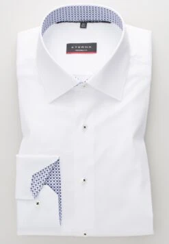 Eterna Langarm Modern Fit Twill-Stretch Unifarben - Zakelijk Overhemd - Weiß -Eterna a445839a19f348a1a81ffbe9cf480a2f