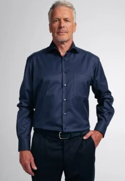 Eterna Langarm Comfort Fit - Zakelijk Overhemd - Blau