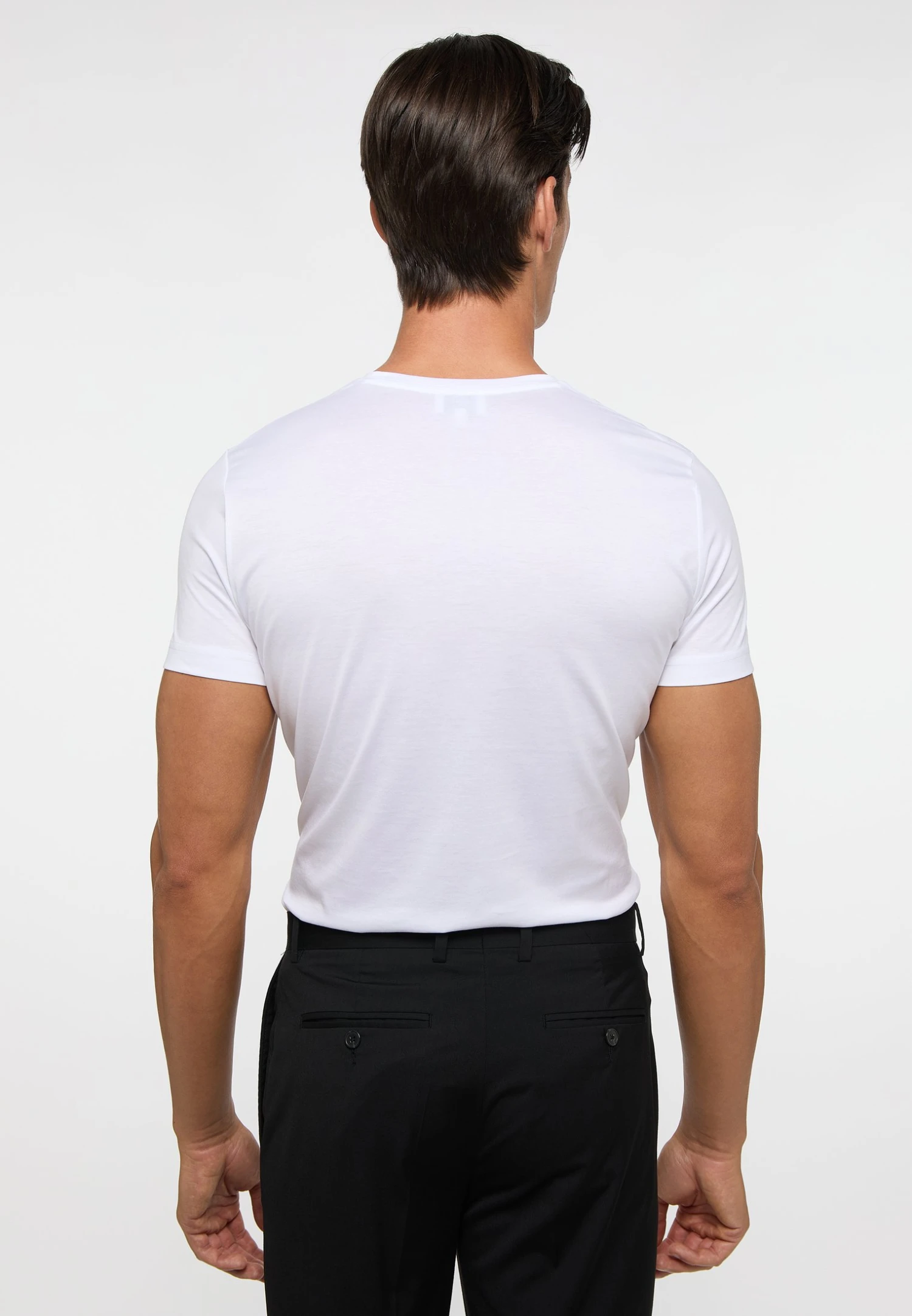 Eterna Soft Tailoring - T-Shirt Basic - Weiß 4 Eterna Soft Tailoring - T-Shirt Basic - Weiß - Afbeelding 2