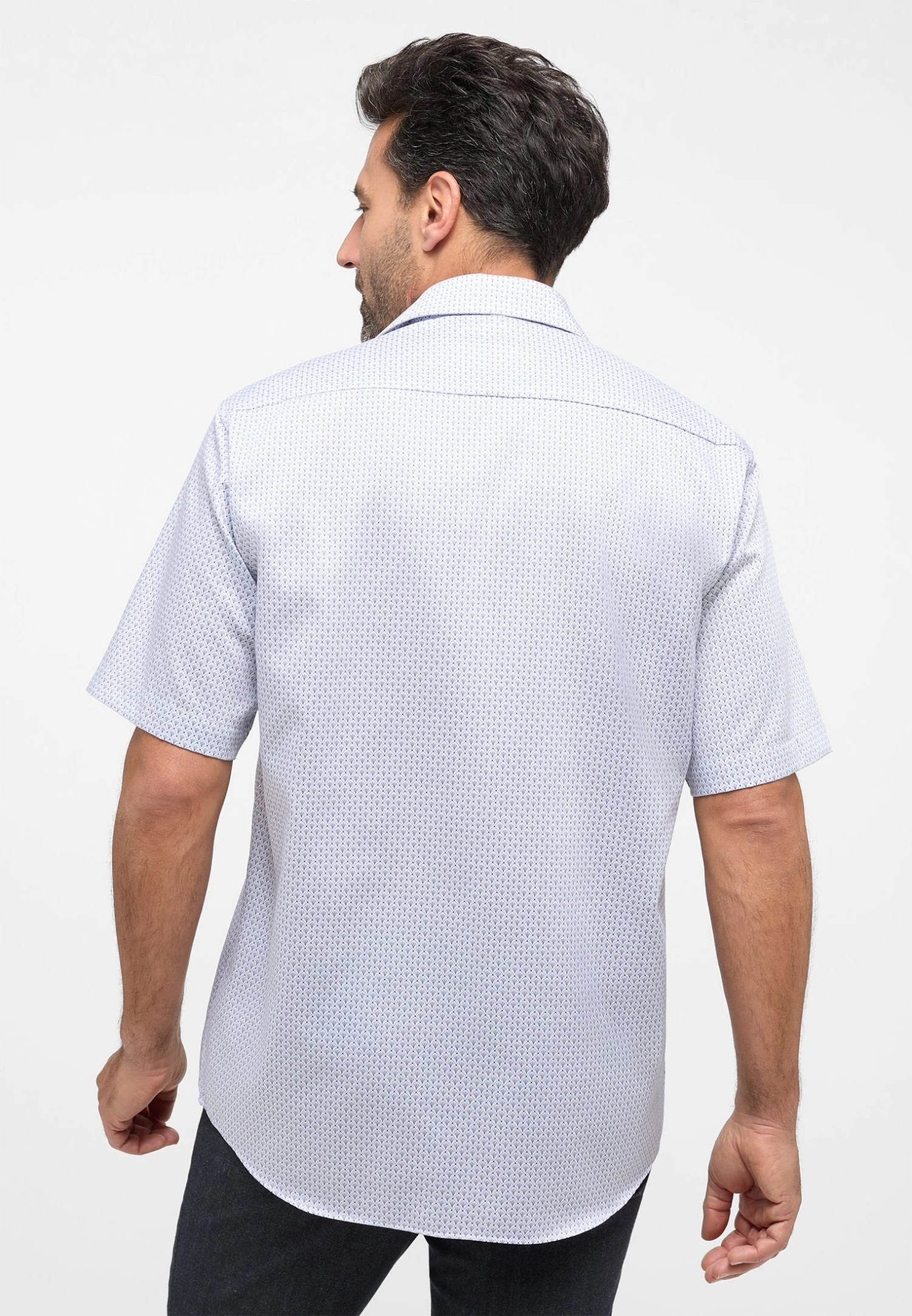 Eterna Bedrucktes Kurzarm Comfort Fit - Overhemd - Sand 4 Eterna Bedrucktes Kurzarm Comfort Fit - Overhemd - Sand - Afbeelding 2