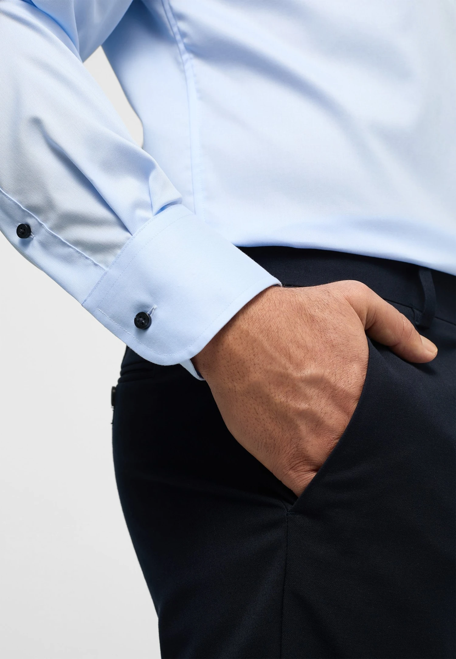 Eterna Comfort Fit - Zakelijk Overhemd - Hellblau 5 Eterna Comfort Fit - Zakelijk Overhemd - Hellblau - Afbeelding 3