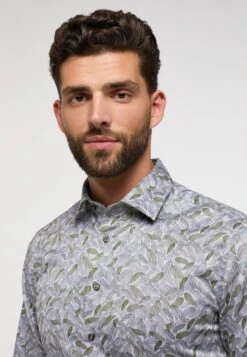 Eterna Bedrucktes Soft Tailoring- Overhemd - Grün 10 Eterna Bedrucktes Soft Tailoring- Overhemd - Grün -Eterna a73190908e7348d28052cf73c3c082b4