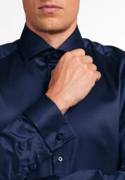 Eterna Slim Fit - Zakelijk Overhemd - Marineblau -Eterna a73323b0db4e42889b74f0c8b62c3111