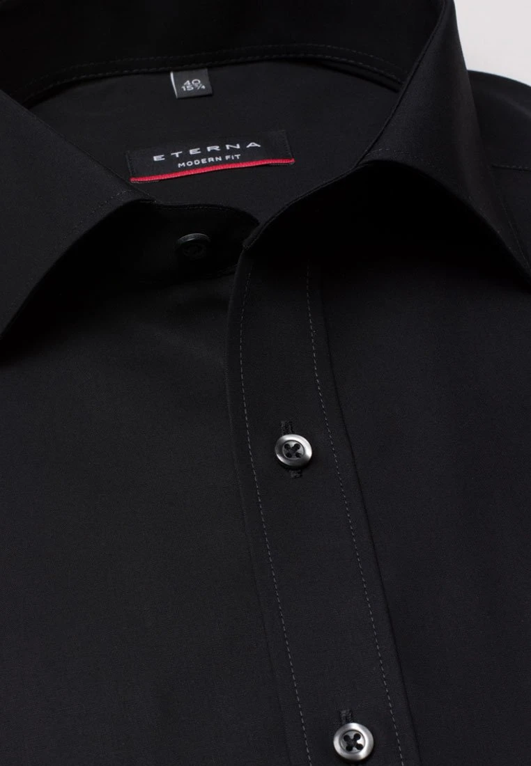 Eterna Zakelijk Overhemd - Schwarz 7 Eterna Zakelijk Overhemd - Schwarz - Afbeelding 5