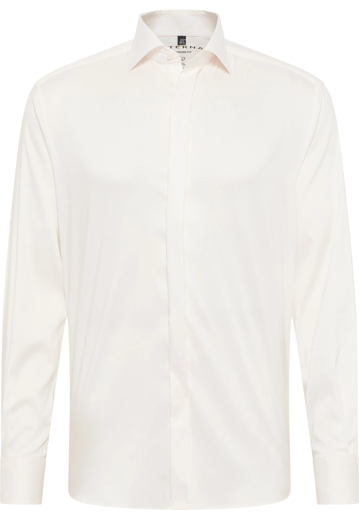 Eterna Modern Fit - Zakelijk Overhemd - Ecru 6 Eterna Modern Fit - Zakelijk Overhemd - Ecru - Afbeelding 4