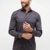 Eterna Print Fit - Overhemd - Navy 1 Eterna Print Fit - Overhemd - Navy -Eterna a8d07be62e9743efa0c1699a541e9d2a