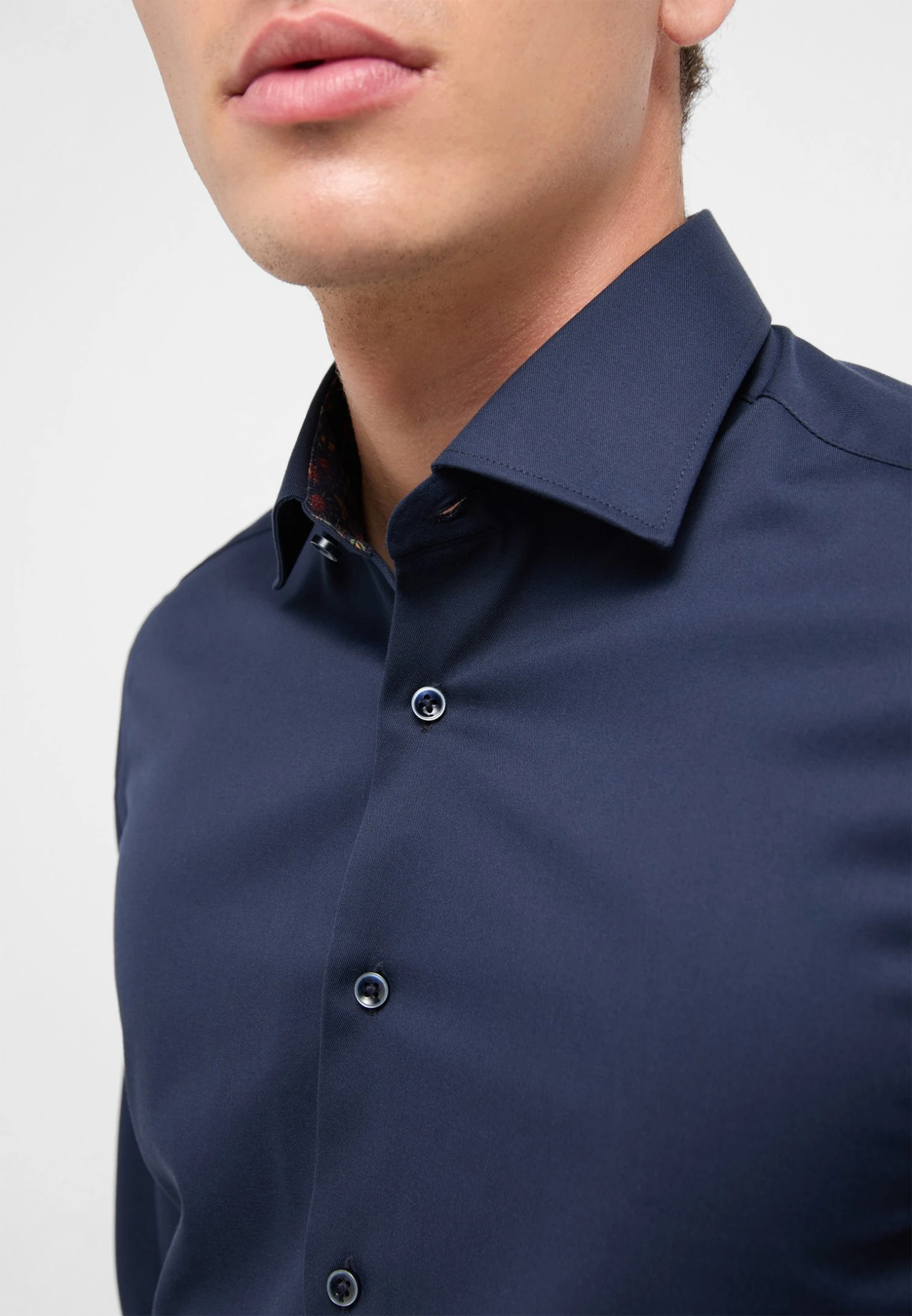 Eterna Cover - Overhemd - Navy 5 Eterna Cover - Overhemd - Navy - Afbeelding 3