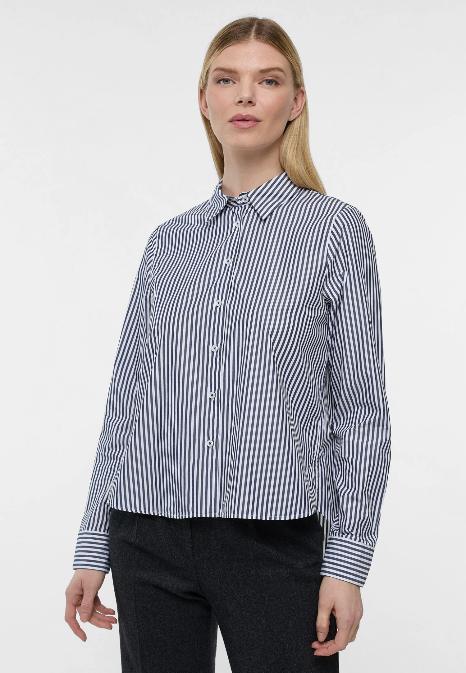 Eterna Overhemdblouse - Royal Blau 3 Eterna Overhemdblouse - Royal Blau