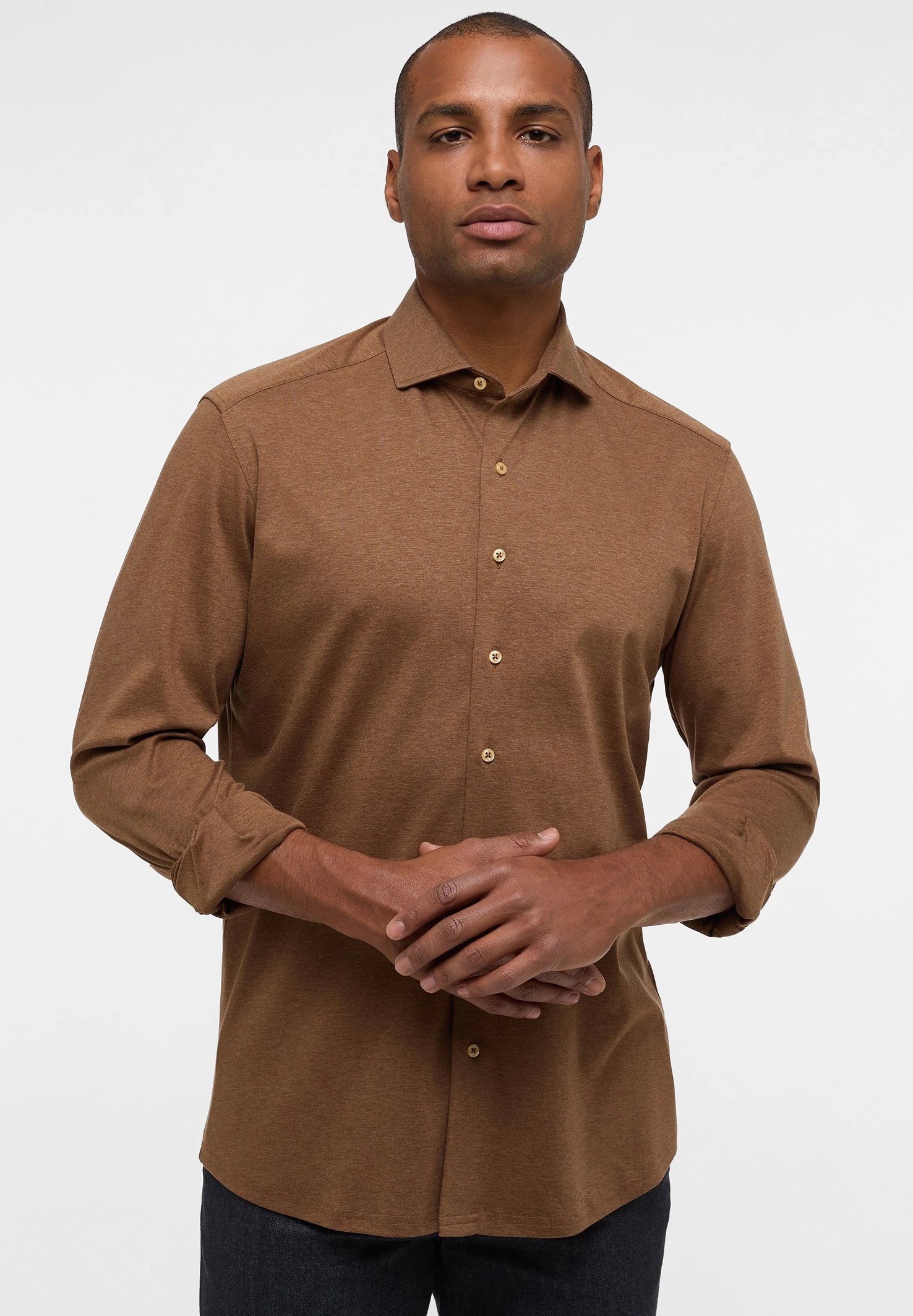 Eterna Langarm Comfort Fit - Overhemd - Hazelnut 3 Eterna Langarm Comfort Fit - Overhemd - Hazelnut