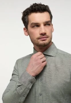 Eterna Soft Tailoring - Overhemd - Olive 10 Eterna Soft Tailoring - Overhemd - Olive -Eterna aa5ce7913f2c445ba424d54796b00e86