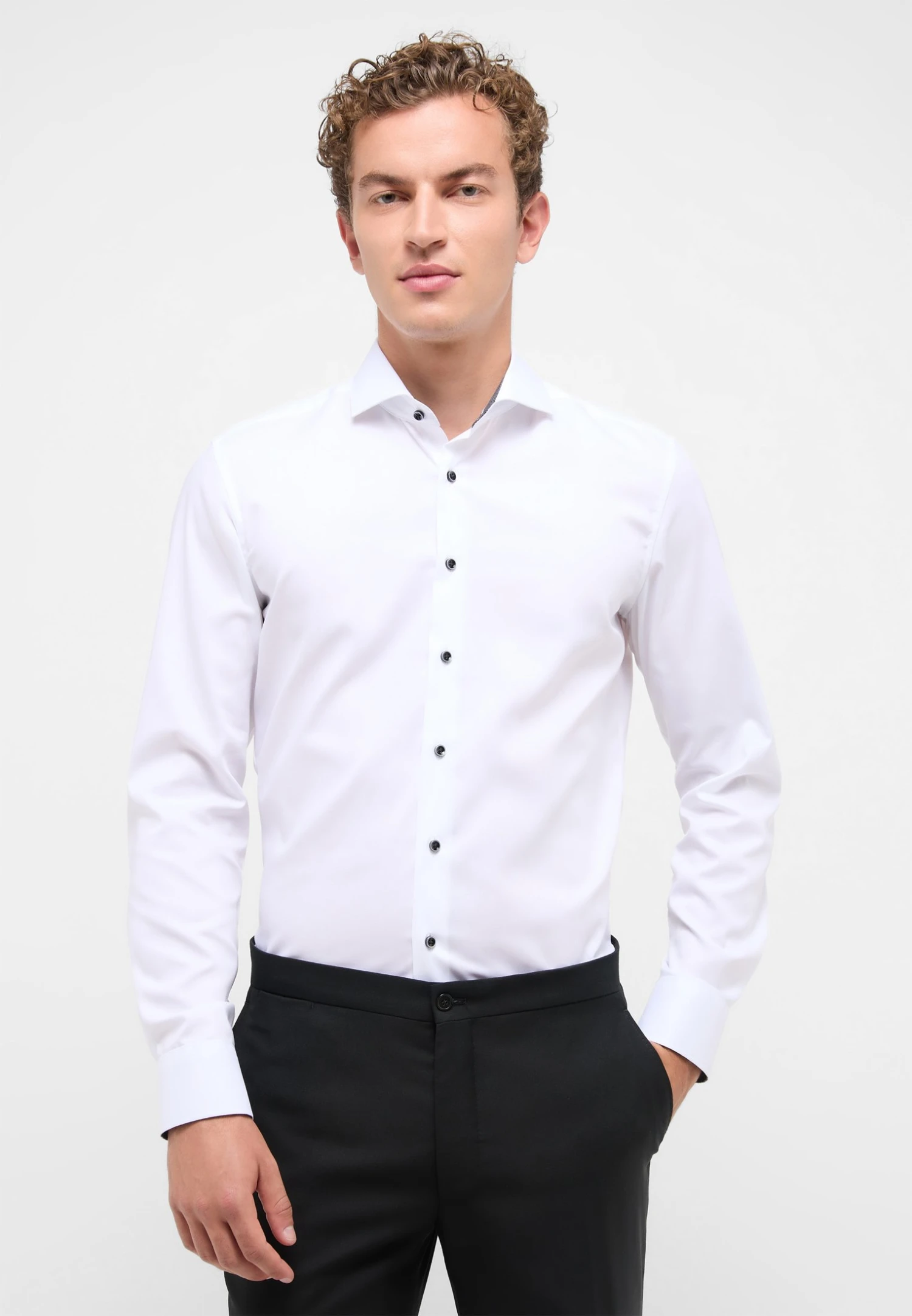 Eterna Pinpoint Slim Fit - Zakelijk Overhemd - Weiß 3 Eterna Pinpoint Slim Fit - Zakelijk Overhemd - Weiß