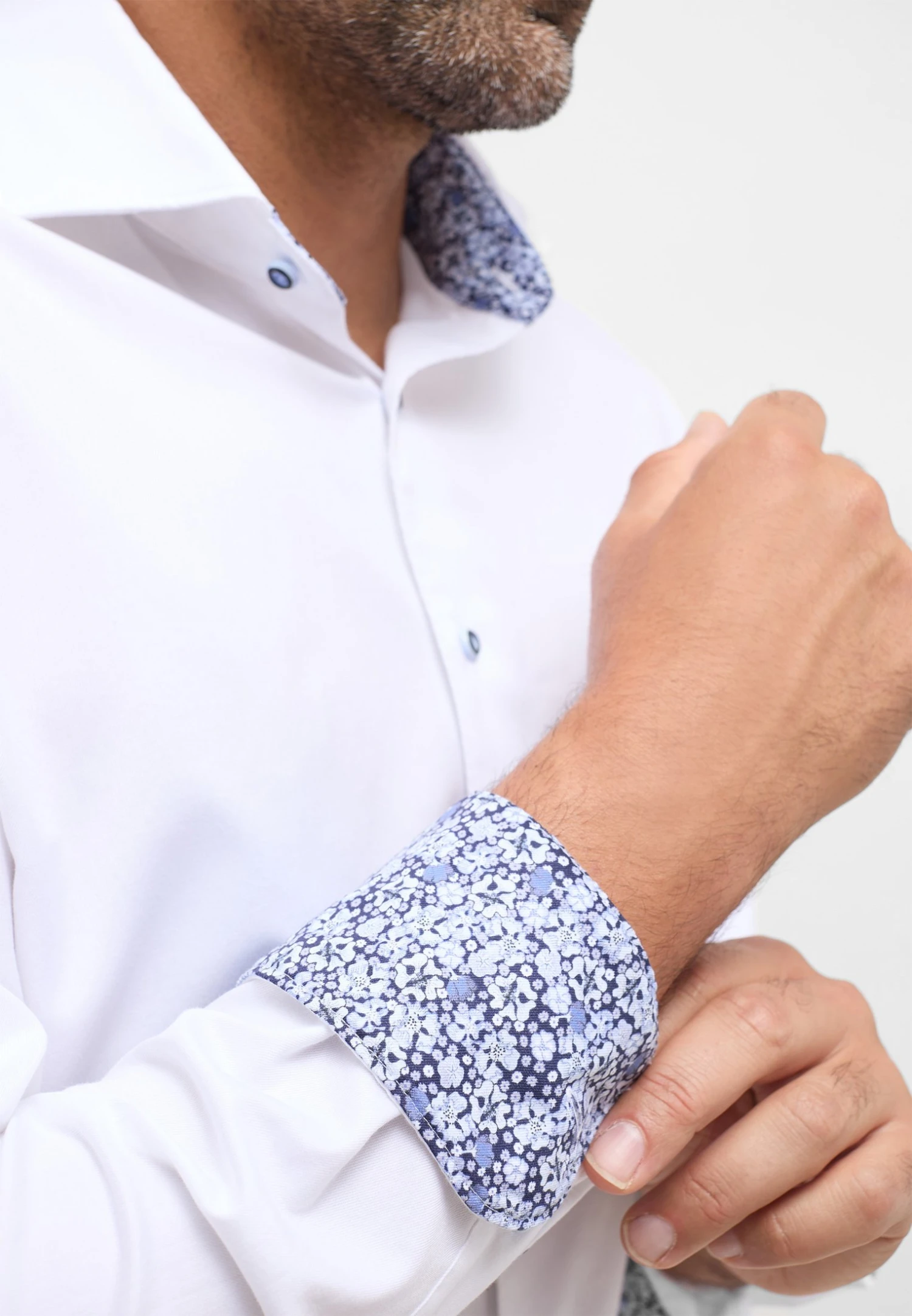 Eterna Soft Luxury Comfort Fit - Overhemd - Weiß 5 Eterna Soft Luxury Comfort Fit - Overhemd - Weiß - Afbeelding 3