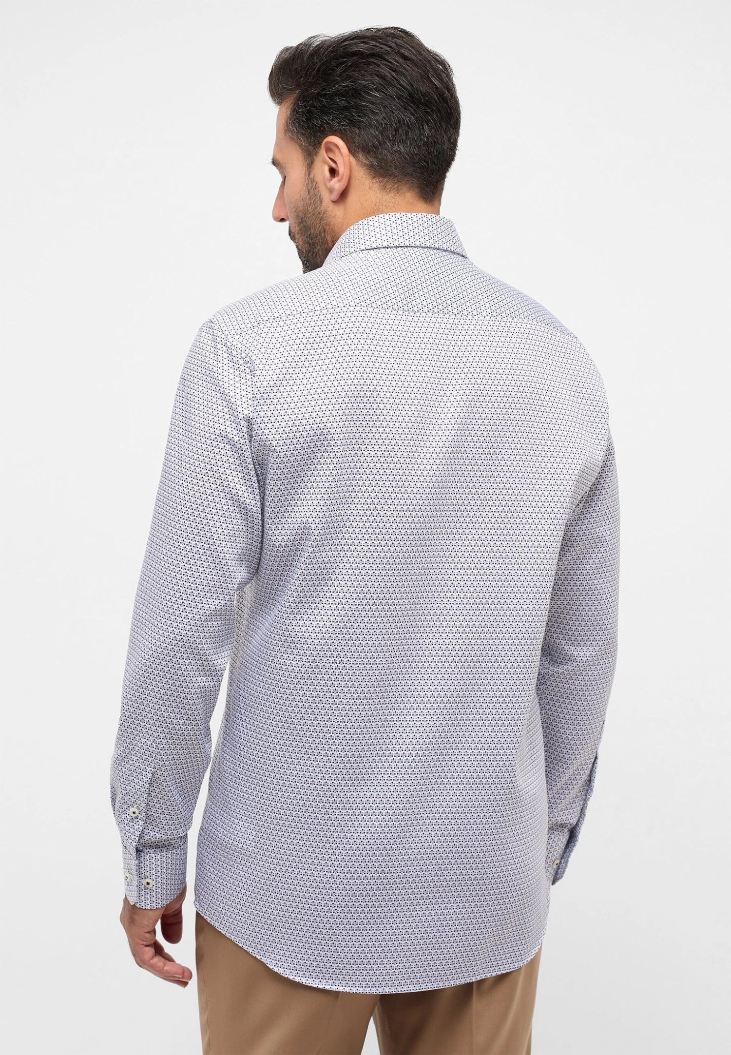Eterna Print Modern Fit - Overhemd - Grau 4 Eterna Print Modern Fit - Overhemd - Grau - Afbeelding 2
