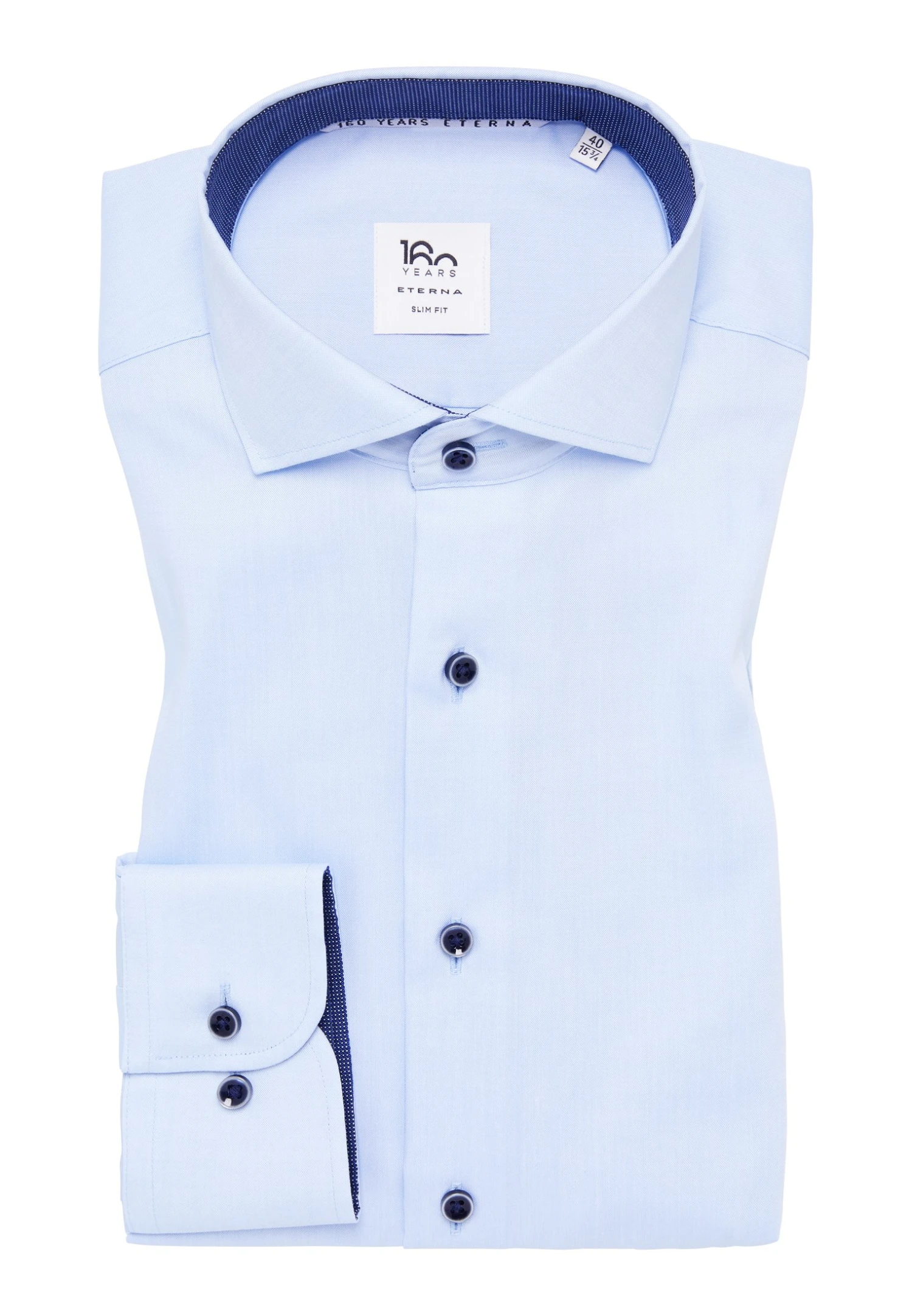 Eterna Pinpoint Slim Fit - Zakelijk Overhemd - Hellblau 8 Eterna Pinpoint Slim Fit - Zakelijk Overhemd - Hellblau - Afbeelding 6