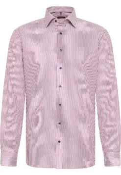 Eterna Gestreiftes TwillModern Fit - Overhemd - Berry -Eterna adcfbd7e42354f8596c6c727b7bbd893