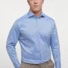 Eterna Langarm Modern Fit - Zakelijk Overhemd - Mittelblau -Eterna af71ea42aaa54754ab0fcbae1e24308a