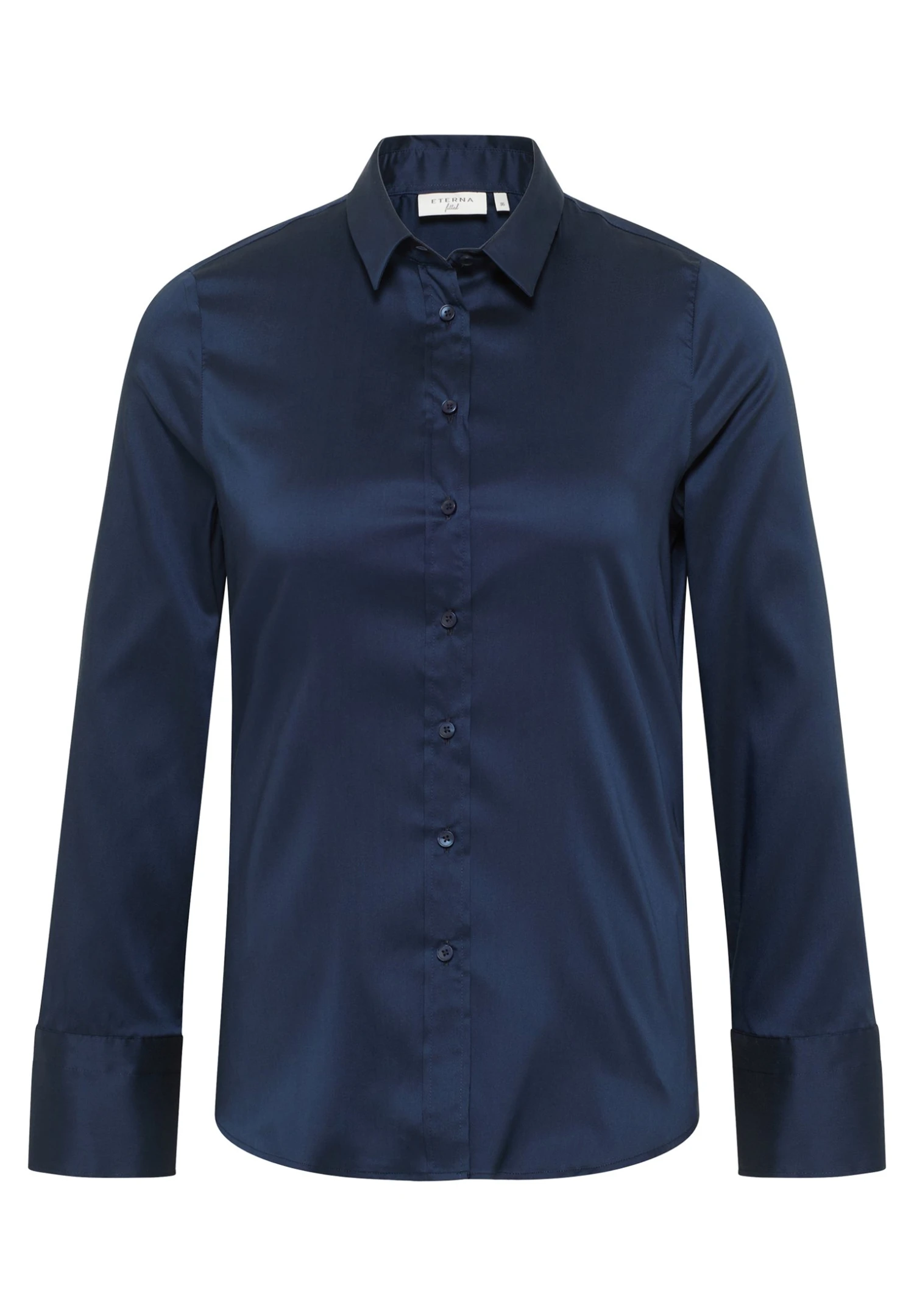 Eterna Langarm Modern Classic - Overhemdblouse - Dunkelblau 6 Eterna Langarm Modern Classic - Overhemdblouse - Dunkelblau - Afbeelding 4