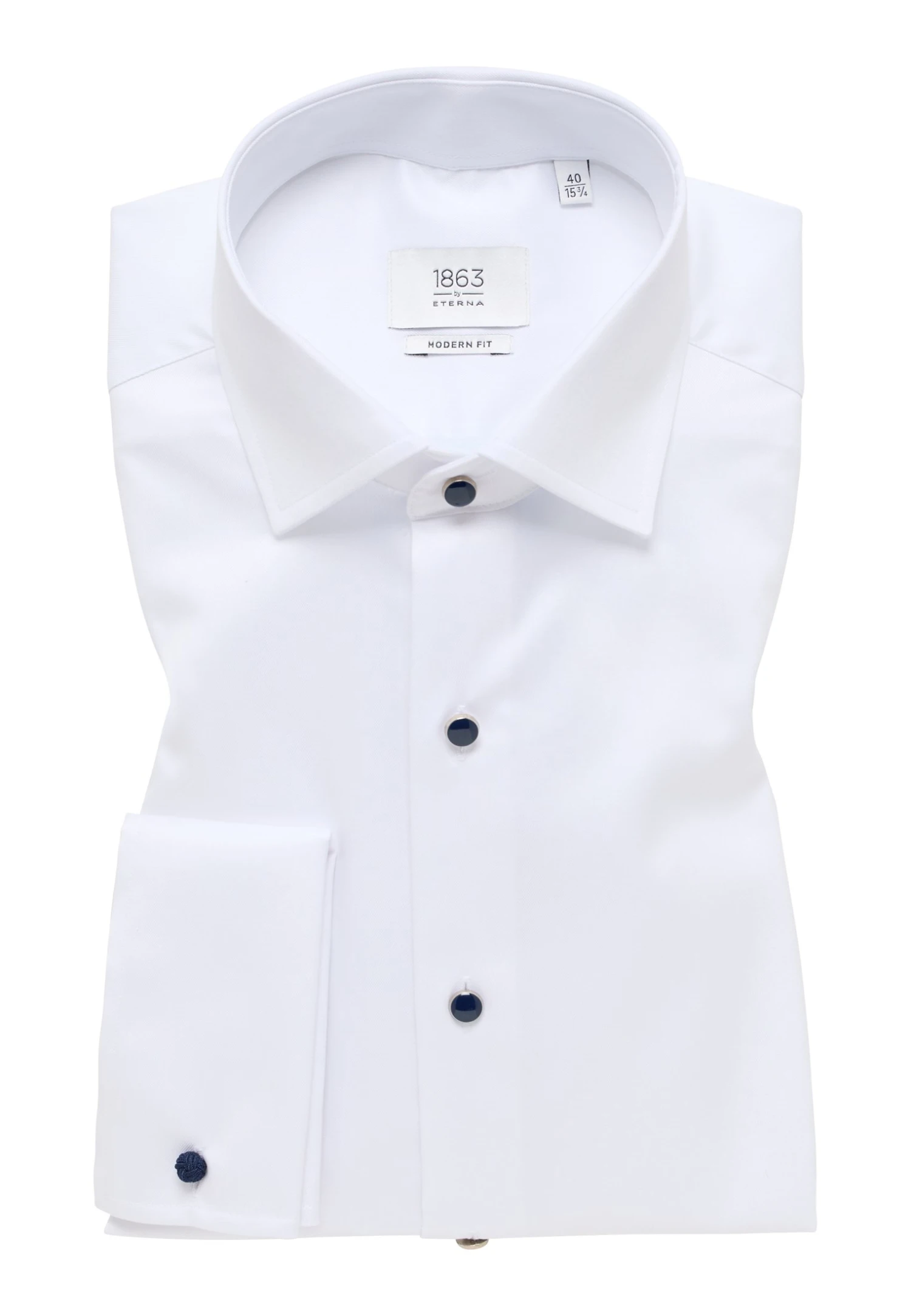 Eterna Unifarbenes Gentle Modern Fit - Zakelijk Overhemd - Weiß 7 Eterna Unifarbenes Gentle Modern Fit - Zakelijk Overhemd - Weiß - Afbeelding 5