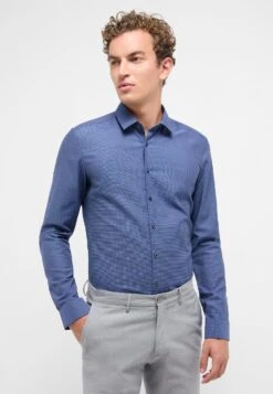 Eterna Struktur Slim - Zakelijk Overhemd - Blau