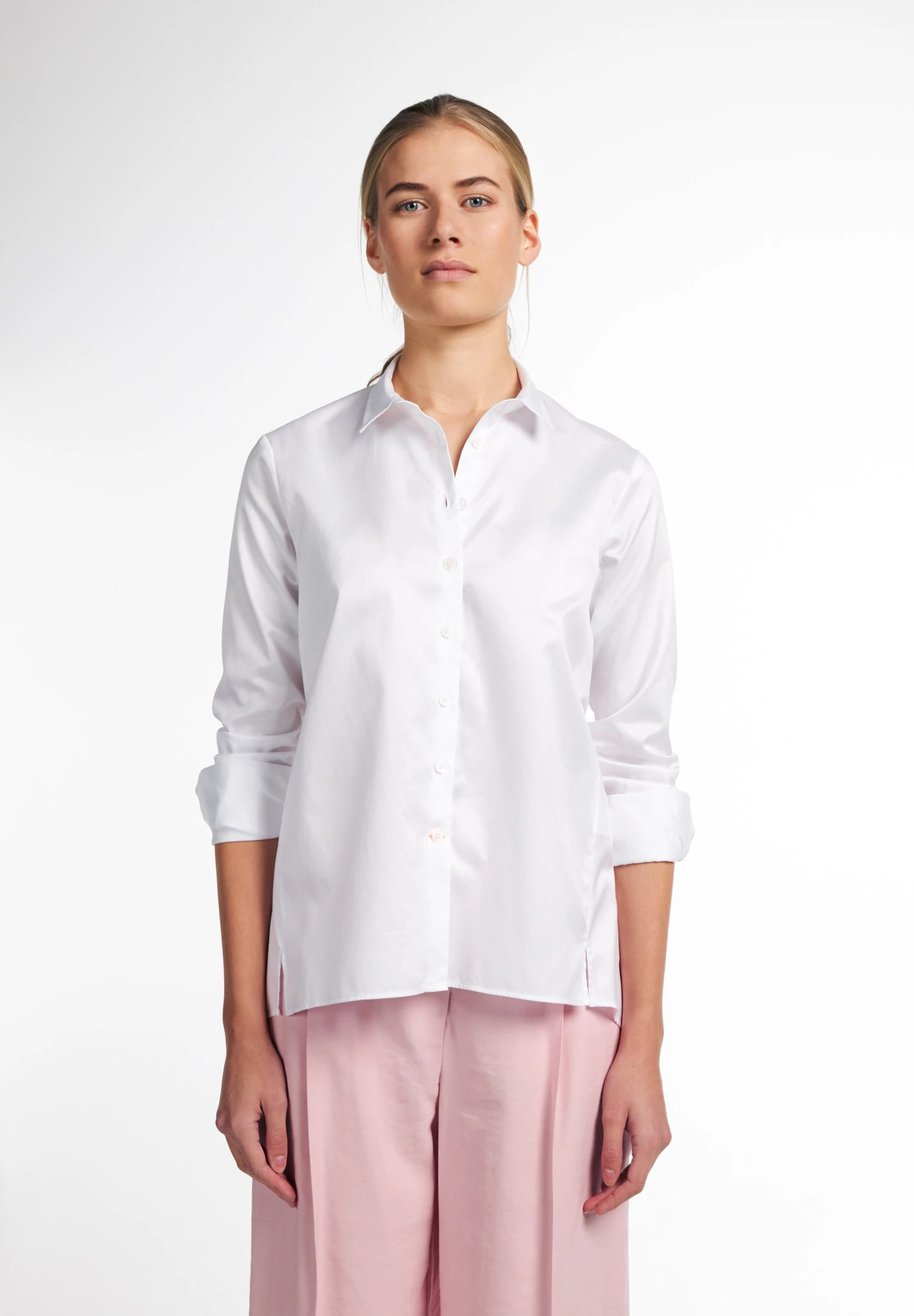Eterna Langarm Modern Classic- Overhemdblouse - Weiß 3 Eterna Langarm Modern Classic- Overhemdblouse - Weiß