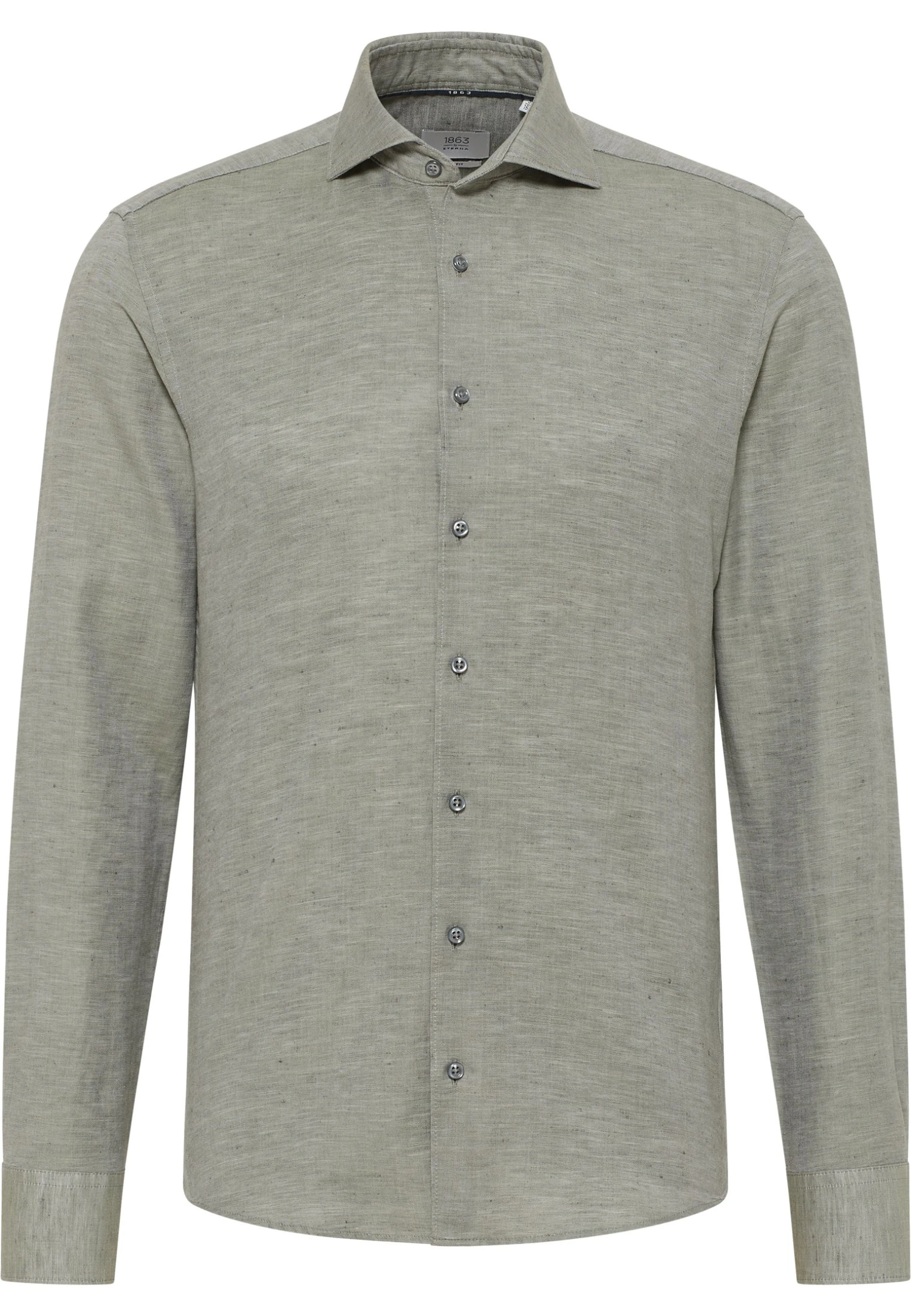Eterna Soft Tailoring - Overhemd - Olive 7 Eterna Soft Tailoring - Overhemd - Olive - Afbeelding 5