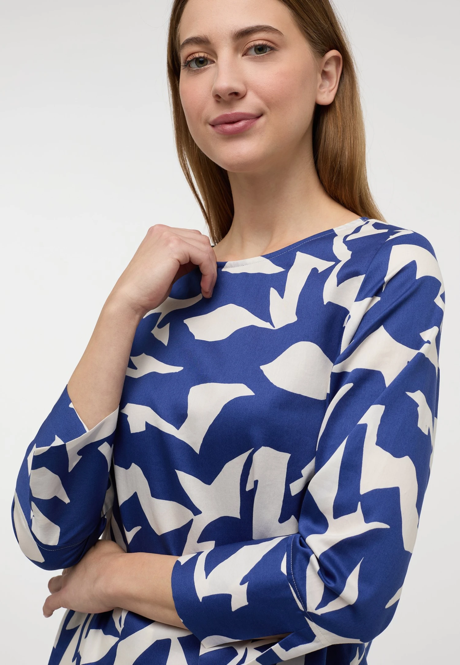 Eterna Loose Fit - Blouse - Dunkelblau 5 Eterna Loose Fit - Blouse - Dunkelblau - Afbeelding 3