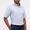 Eterna Kariertes Twill-Kurzarm Comfort Fit - Overhemd - Hellblau 2 Eterna Kariertes Twill-Kurzarm Comfort Fit - Overhemd - Hellblau -Eterna b628ac5ec99647b2a87411c7e20504a8