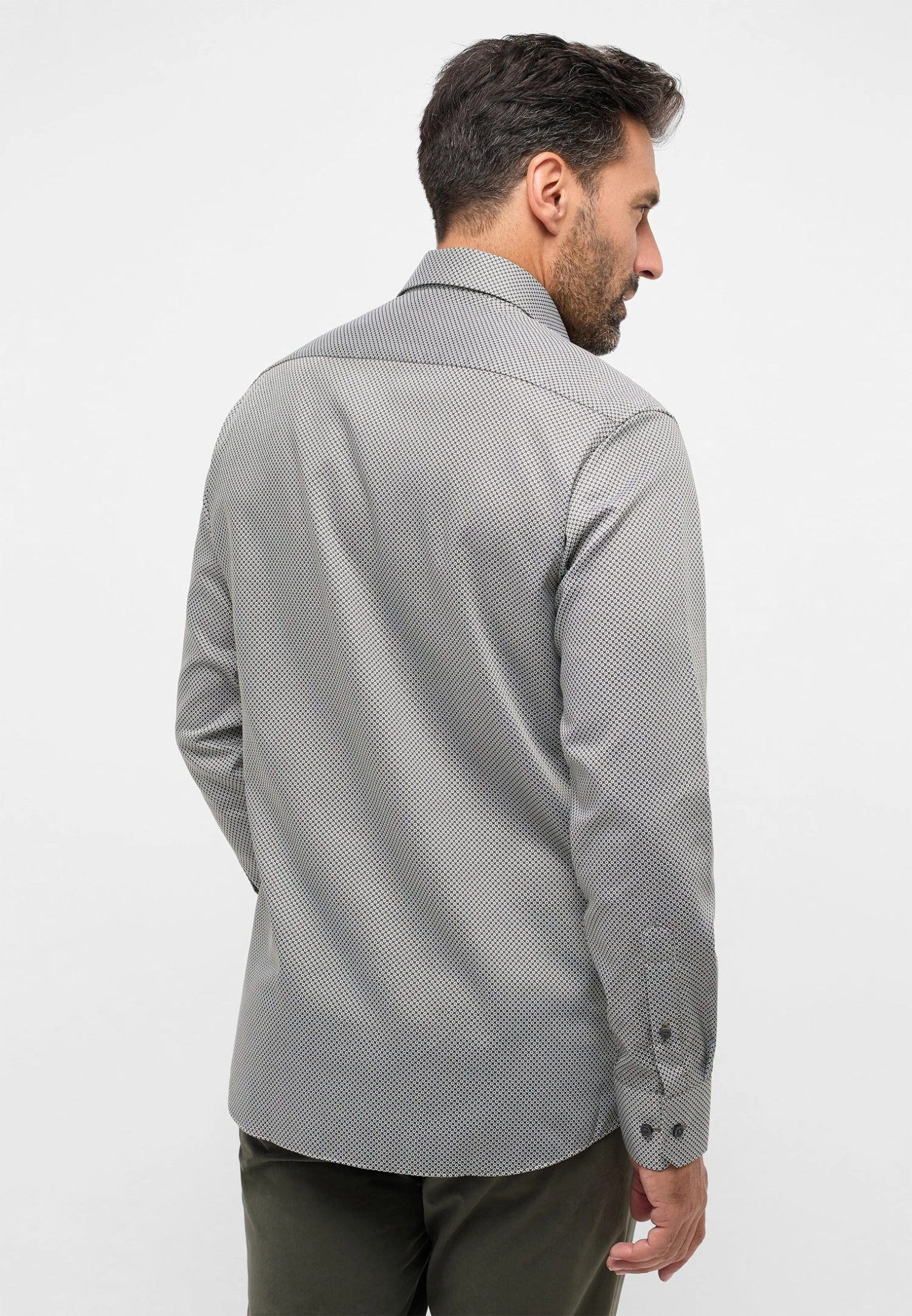 Eterna Print Modern Fit - Overhemd - Grün 4 Eterna Print Modern Fit - Overhemd - Grün - Afbeelding 2