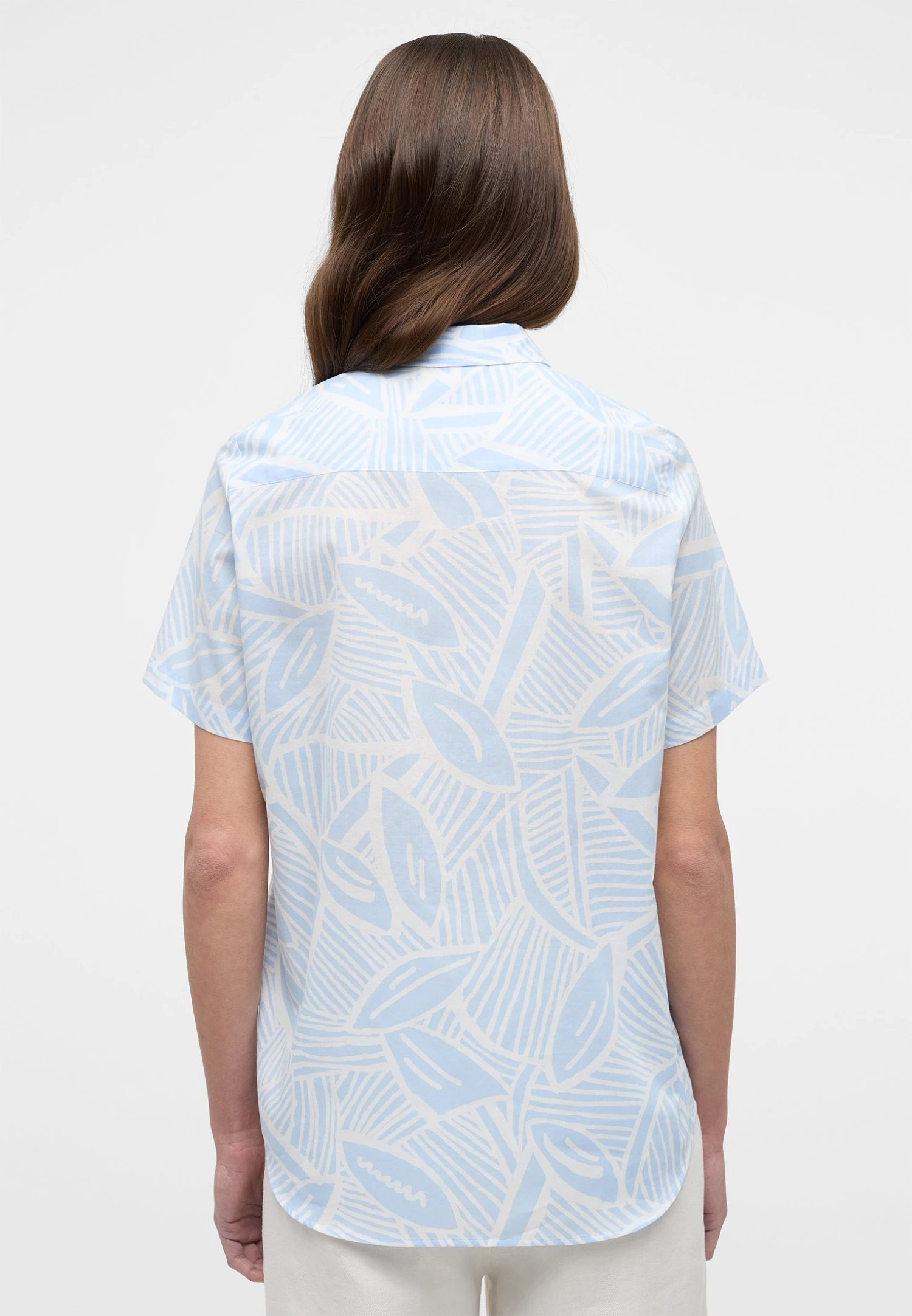 Eterna Kurzarm Regular Fit - Overhemdblouse - Hellblau 4 Eterna Kurzarm Regular Fit - Overhemdblouse - Hellblau - Afbeelding 2