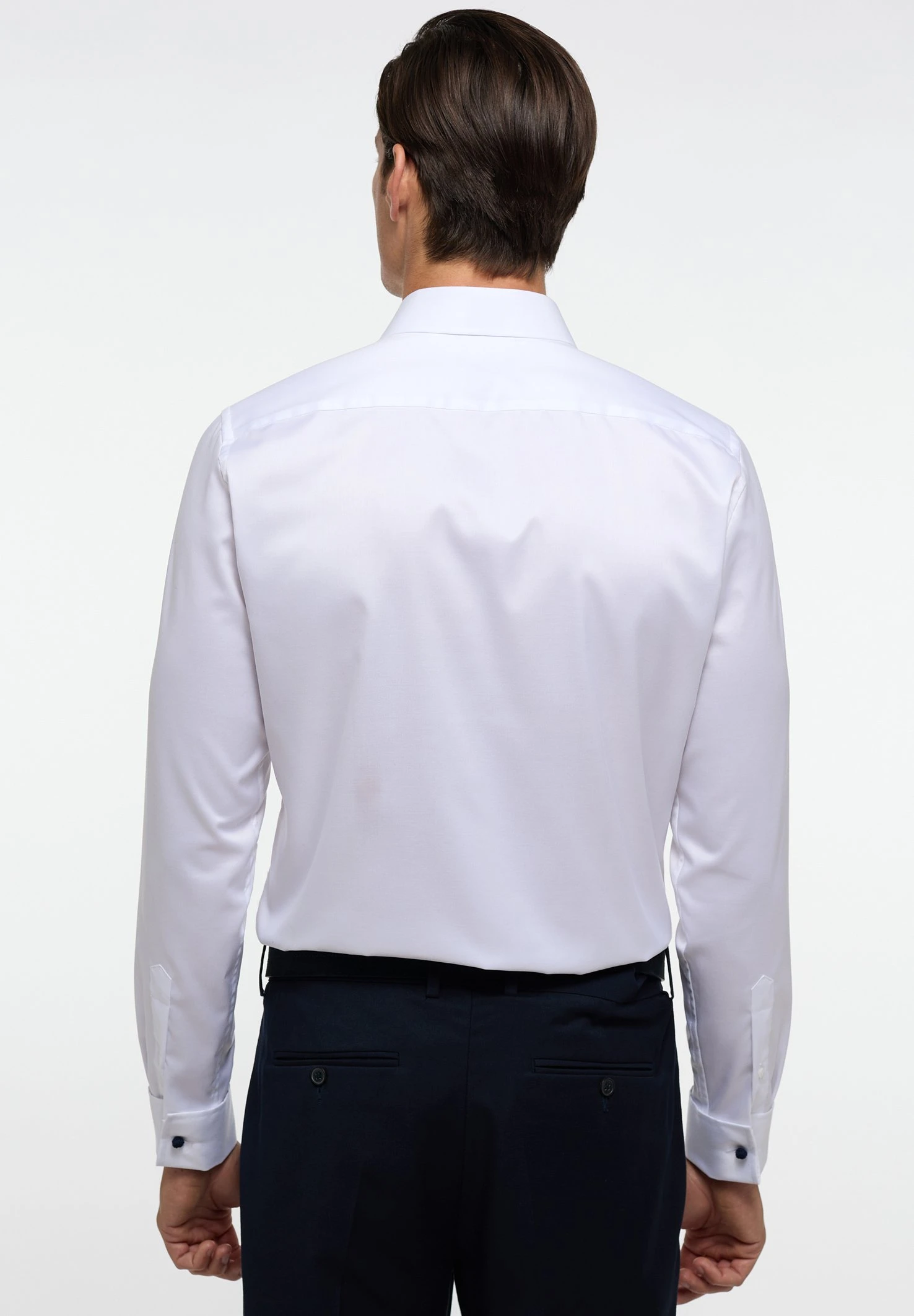 Eterna Unifarbenes Gentle- Overhemd - Weiß 4 Eterna Unifarbenes Gentle- Overhemd - Weiß - Afbeelding 2