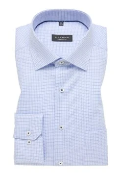 Eterna Kariertes Twill Comfort Fit - Zakelijk Overhemd - Blau 13 Eterna Kariertes Twill Comfort Fit - Zakelijk Overhemd - Blau -Eterna bbb9ca72db8d48ae911b777cdc82cdac