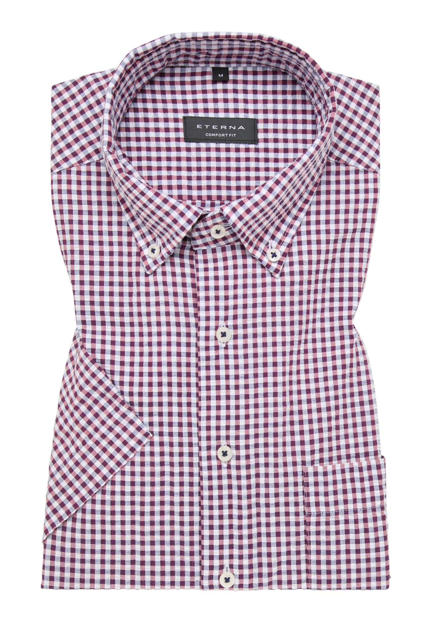 Eterna Seersucker Comfort Fit - Overhemd - Rot 8 Eterna Seersucker Comfort Fit - Overhemd - Rot - Afbeelding 6