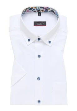 Eterna Strukturiertes Kurzarm Modern Fit - Overhemd - Weiß -Eterna bce68bf8656b4980ab64483e10885736