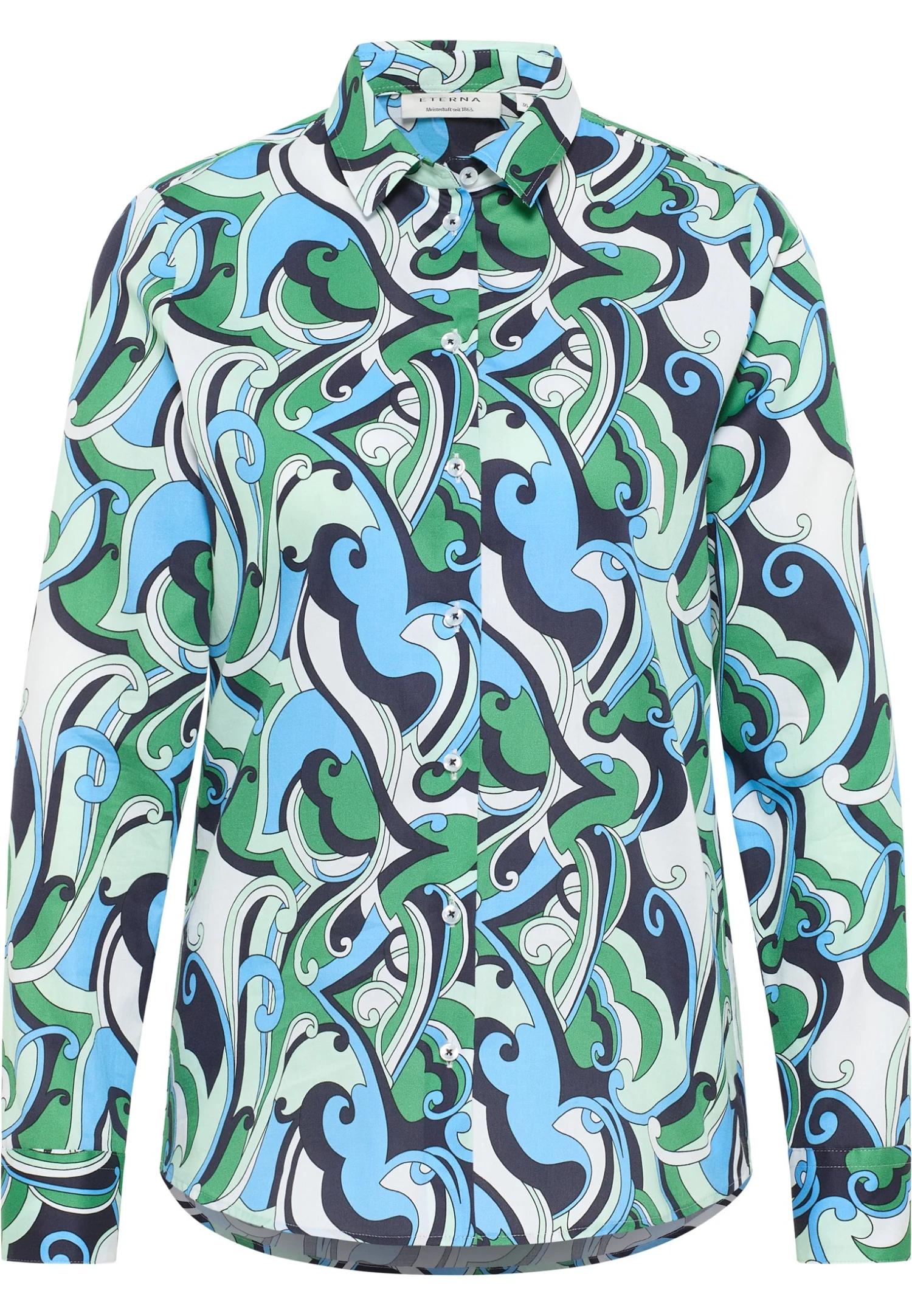 Eterna Regular Fit - Overhemdblouse - Grün 6 Eterna Regular Fit - Overhemdblouse - Grün - Afbeelding 4