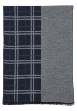 Eterna Karierter - Sjaal - Navy