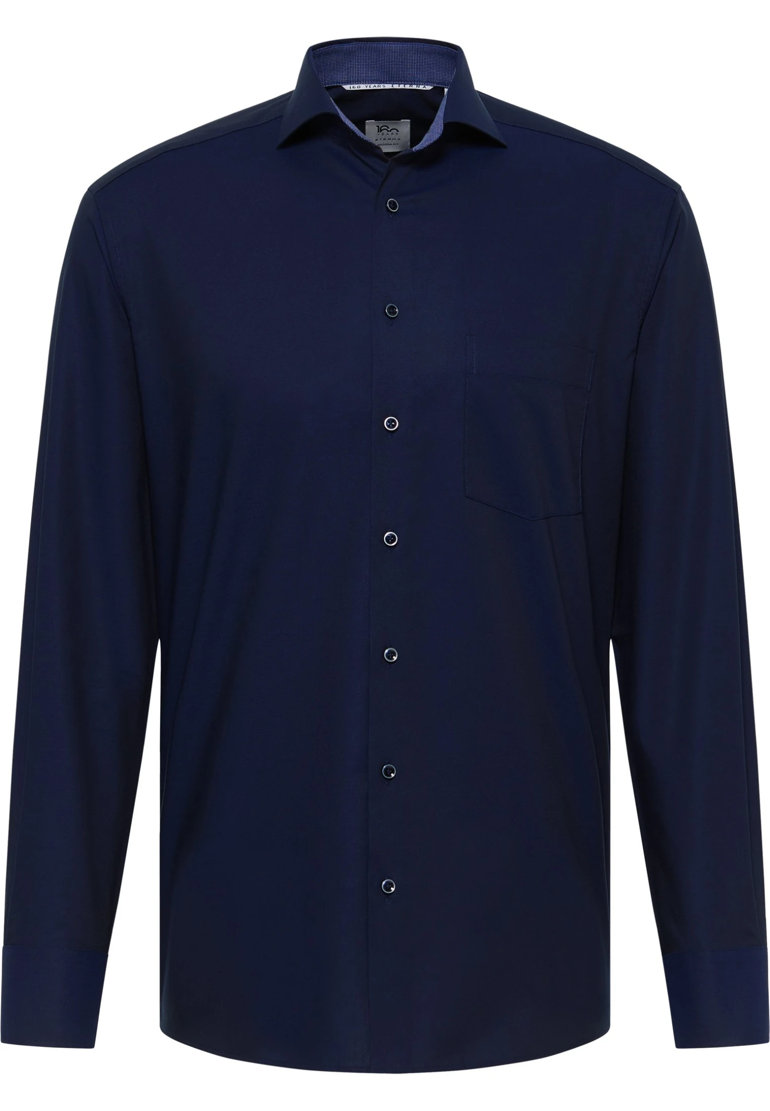 Eterna Pinpoint Modern Fit - Overhemd - Dunkelblau 6 Eterna Pinpoint Modern Fit - Overhemd - Dunkelblau - Afbeelding 4