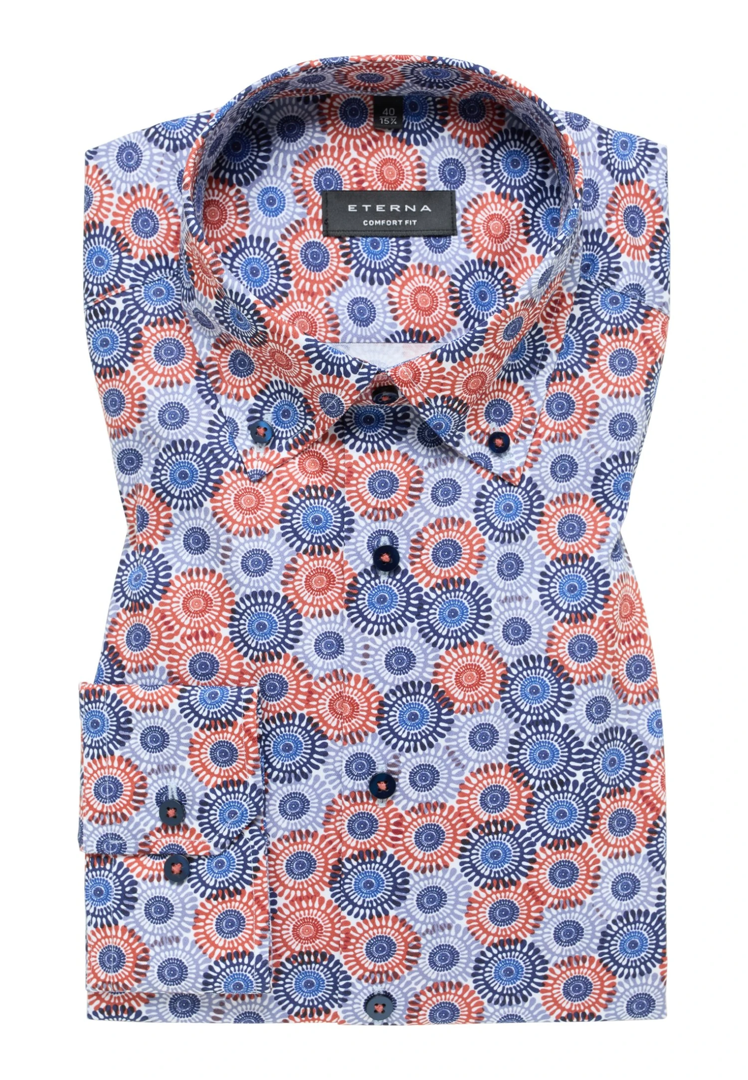 Eterna Print-Comfort Fit - Overhemd - Rot 8 Eterna Print-Comfort Fit - Overhemd - Rot - Afbeelding 6