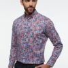 Eterna Bedrucktes Twill Modern Fit - Overhemd - Rot -Eterna c255c65d059a4697884041f3cace0912