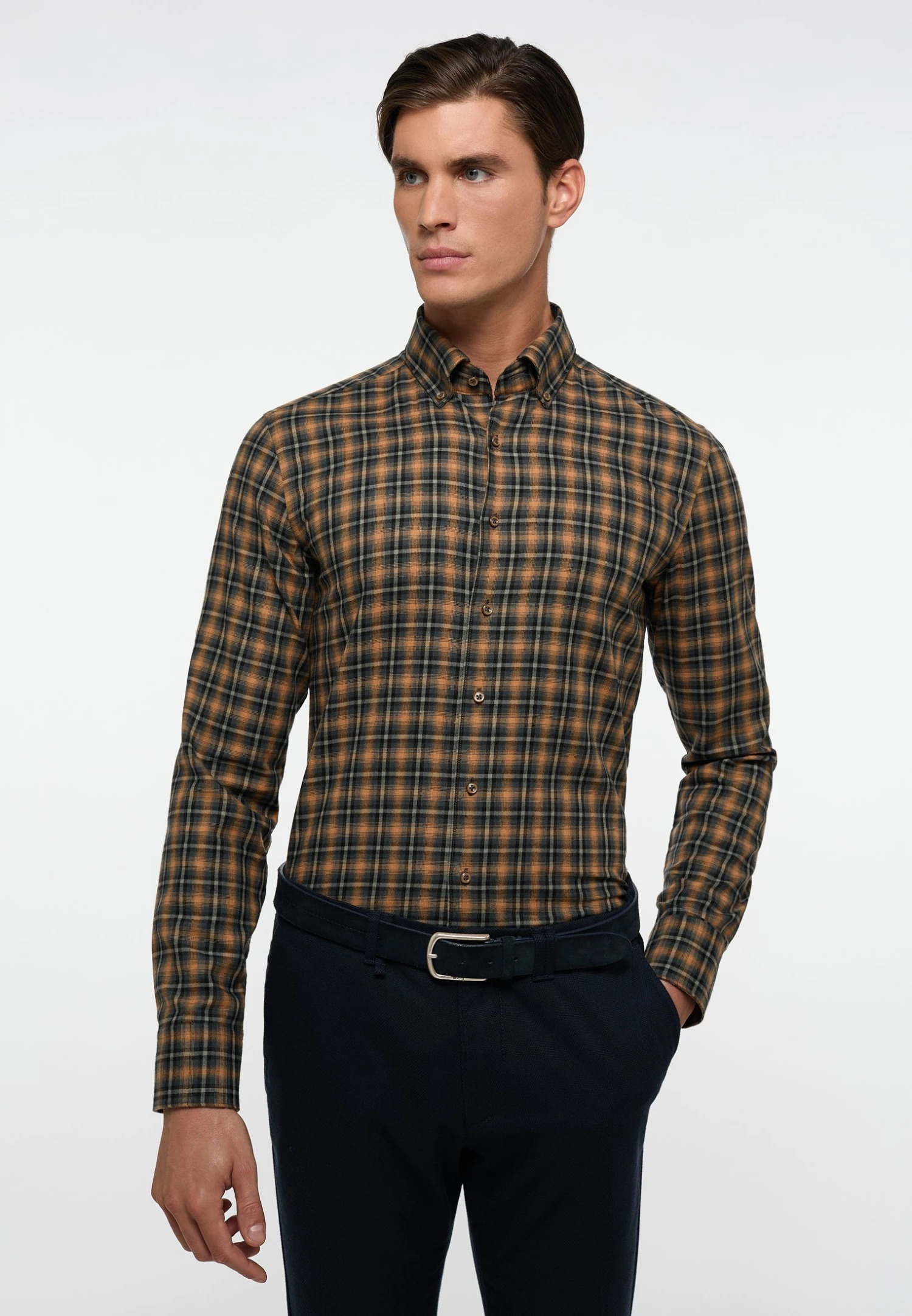 Eterna Kariertes Soft TailoringSlim Fit - Overhemd - Schwarz 3 Eterna Kariertes Soft TailoringSlim Fit - Overhemd - Schwarz