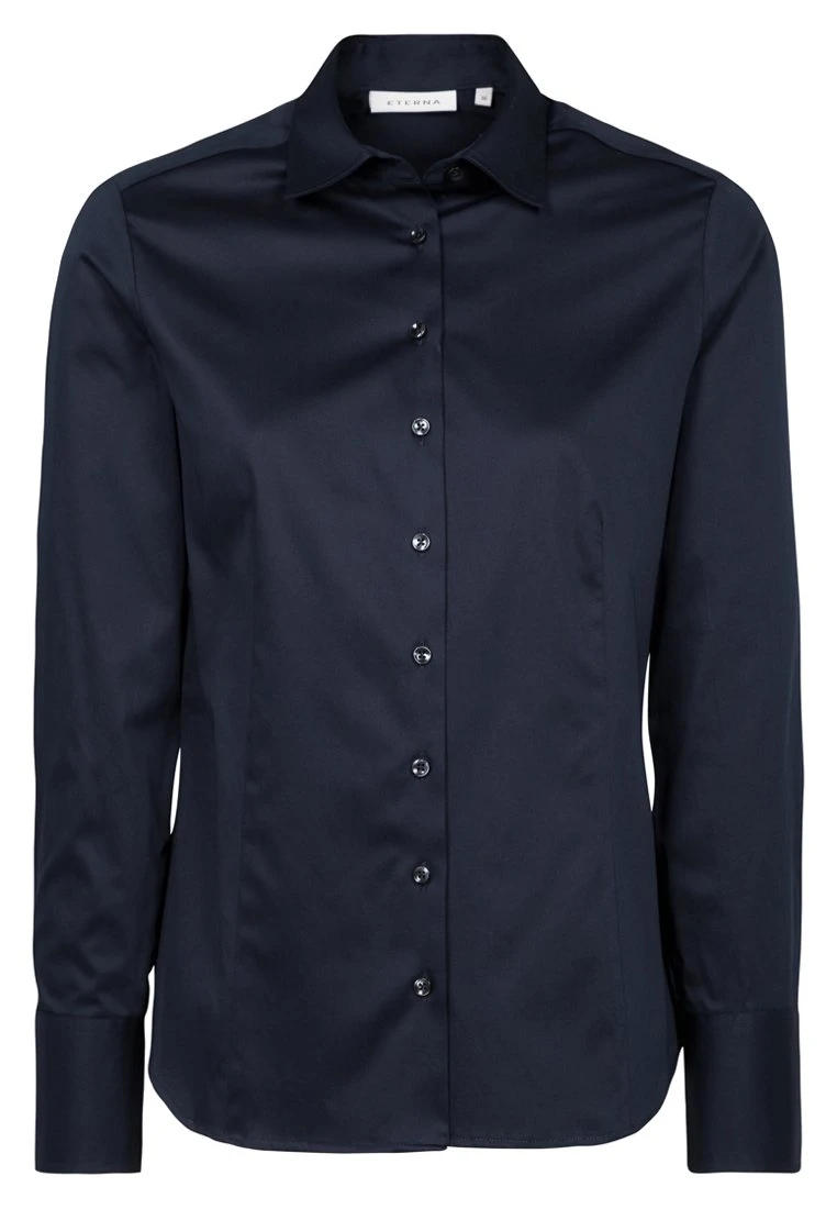 Eterna Modern Classic - Overhemdblouse - Marine 6 Eterna Modern Classic - Overhemdblouse - Marine - Afbeelding 4