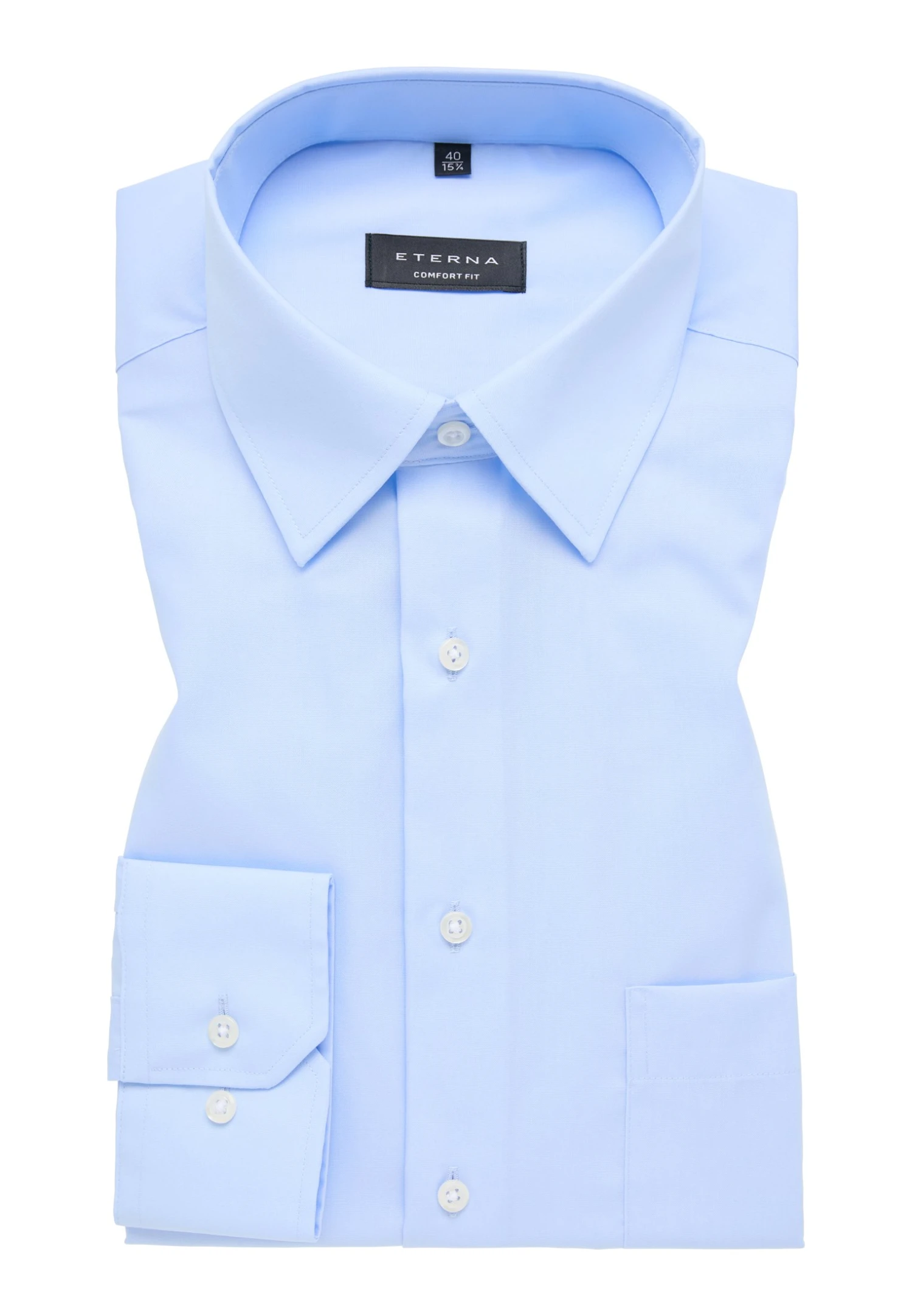 Eterna Comfort Fit - Zakelijk Overhemd - Hellblau 7 Eterna Comfort Fit - Zakelijk Overhemd - Hellblau - Afbeelding 5