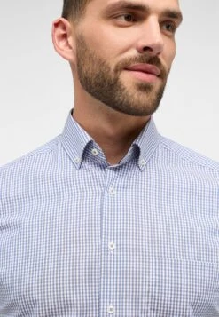 Eterna Kariertes Kurzarm Modern Fit - Overhemd - Blau 10 Eterna Kariertes Kurzarm Modern Fit - Overhemd - Blau -Eterna c41e7e2b44f444beacfcab0899cd56d0