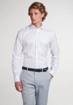 Eterna SlimFit Cover Shirt Blickdicht - Zakelijk Overhemd - Weiß
