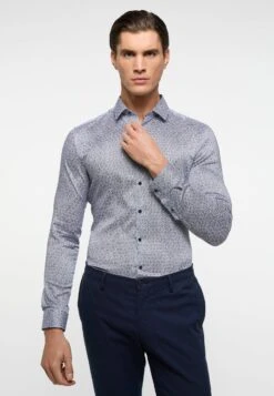 Eterna Performance Super - Overhemd - Rauchblau