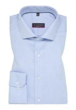 Eterna Struktur-Modern Fit - Overhemd - Hellblau -Eterna c6c7a37254c54b3d822fc31d6520e2a8