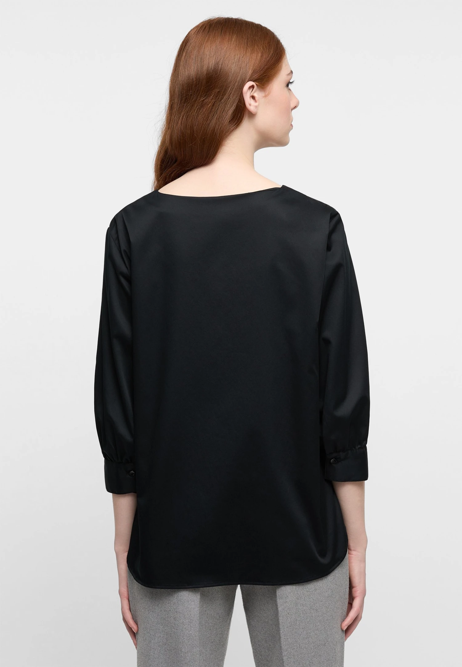 Eterna Schlupf Loose Fit - Blouse - Schwarz 4 Eterna Schlupf Loose Fit - Blouse - Schwarz - Afbeelding 2