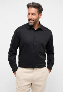 Eterna Performance Comfort Fit - Overhemd - Schwarz