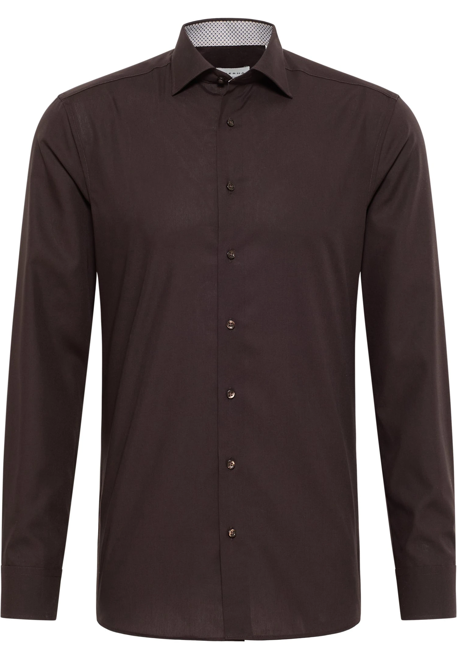 Eterna Original Slim Fit - Overhemd - Dunkelbraun 6 Eterna Original Slim Fit - Overhemd - Dunkelbraun - Afbeelding 4
