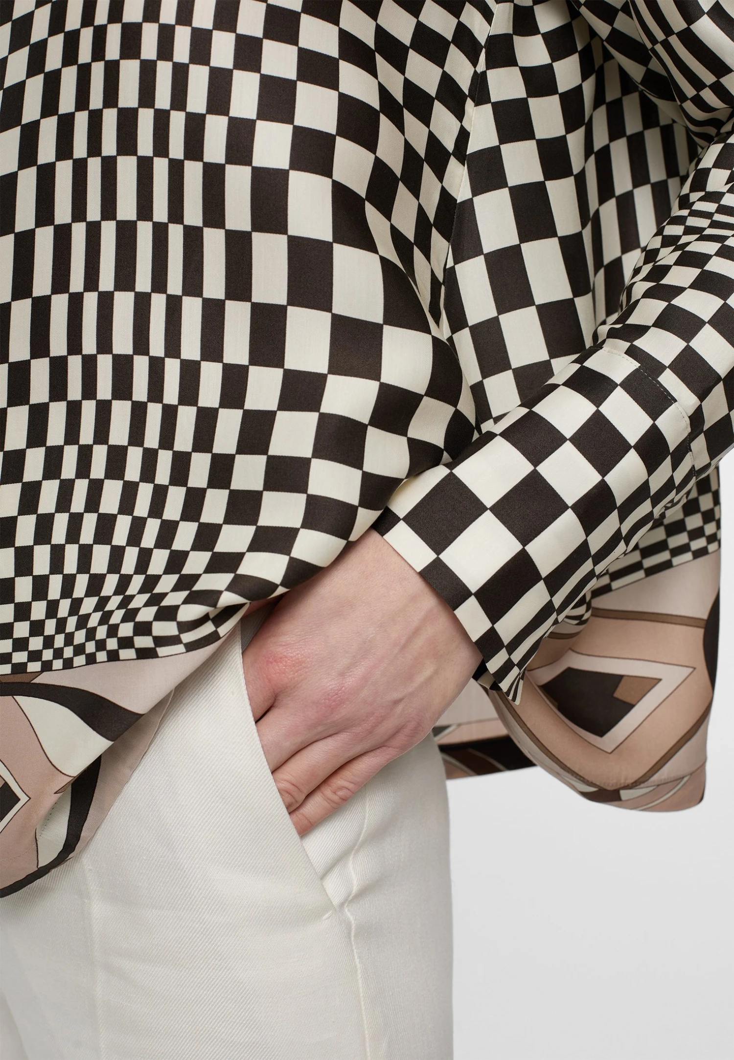 Eterna Loose Fit - Overhemdblouse - Walnut 5 Eterna Loose Fit - Overhemdblouse - Walnut - Afbeelding 3